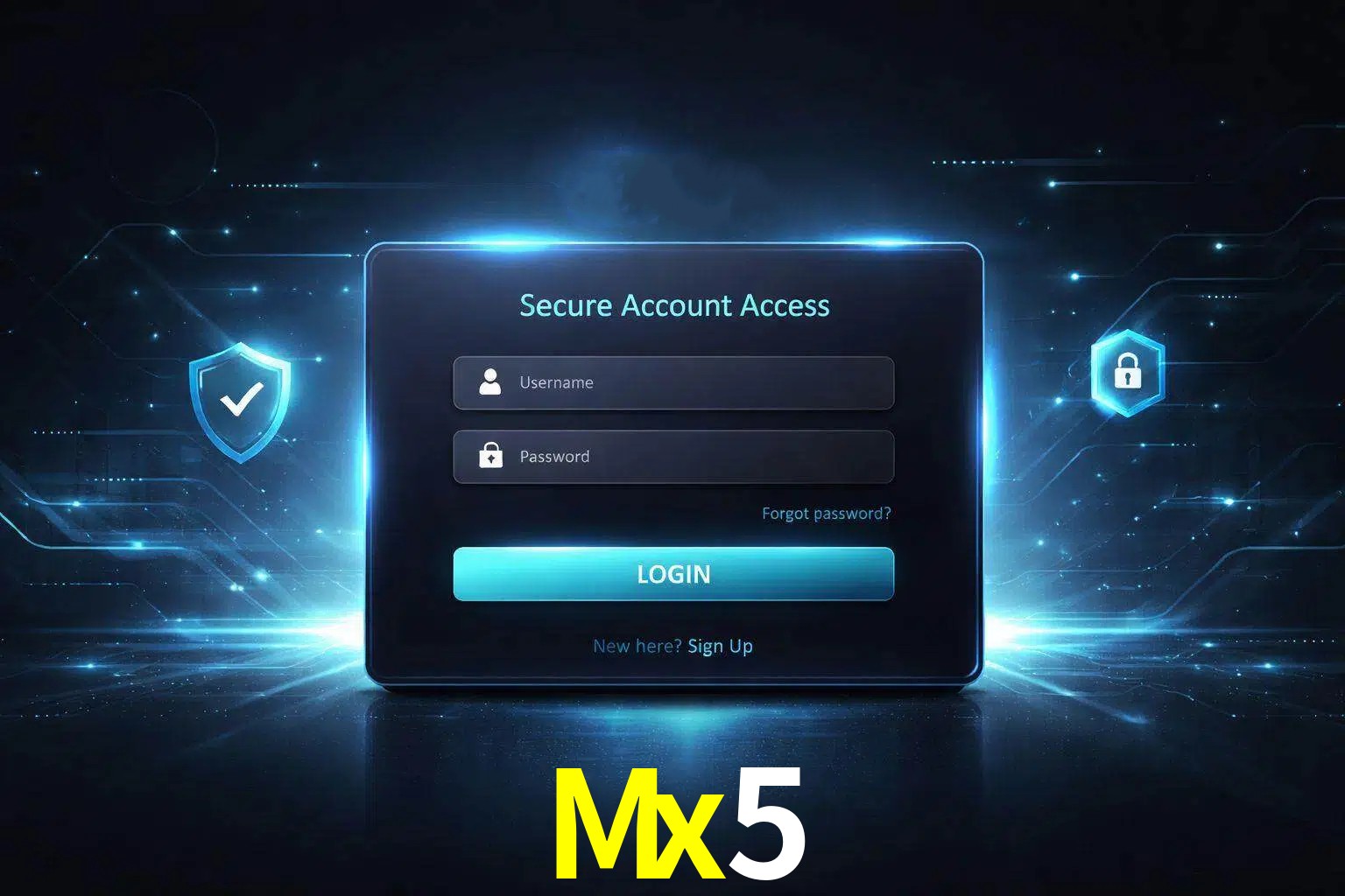 Pantalla de inicio de sesión de cuenta Mx5 para usuarios en México